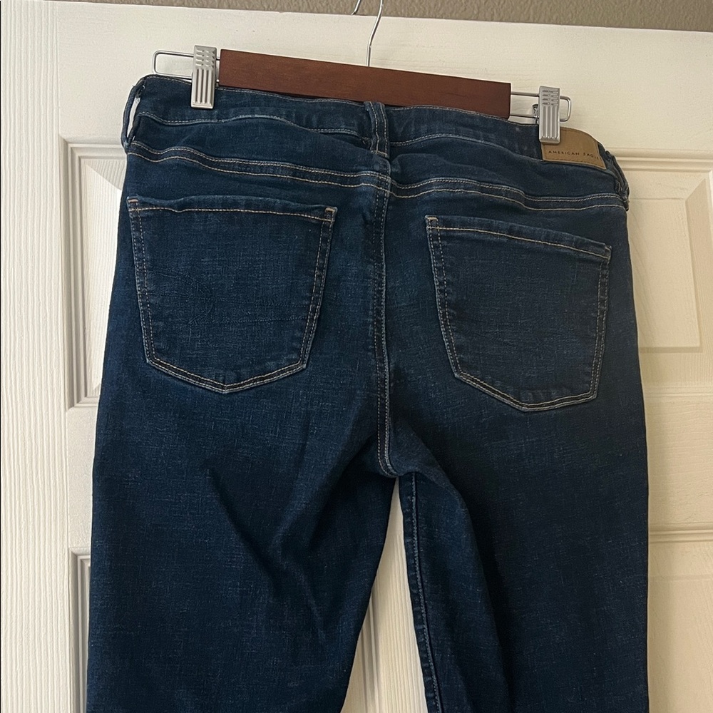 American Eagle Outfitters Dark Indigo Stretch Jeggings 6 Short